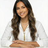 Pearl Tassel Dreams Necklace-Stones and Gems by Saday