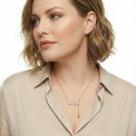 Infinity Sparkle Necklace-Stones and Gems by Saday