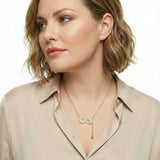 Infinity Sparkle Necklace-Stones and Gems by Saday