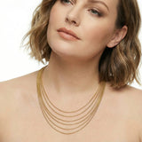 Golden Hour Layers Necklace-Stones and Gems by Saday