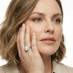 Pearl Halo Dreams Ring-Stones and Gems by Saday