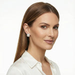 Pearl Halo Studs-Stones and Gems by Saday