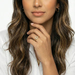 Golden Chain Statement Ring-Stones and Gems by Saday