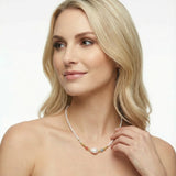 Pearl Garden Beaded Necklace-Stones and Gems by Saday