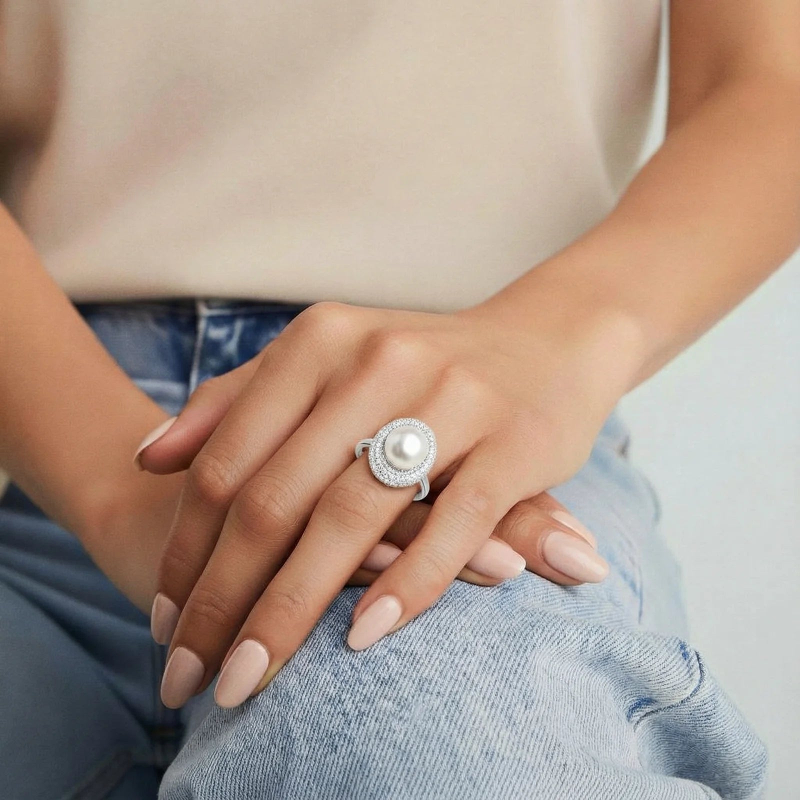 Pearl Constellation Ring-Stones and Gems by Saday