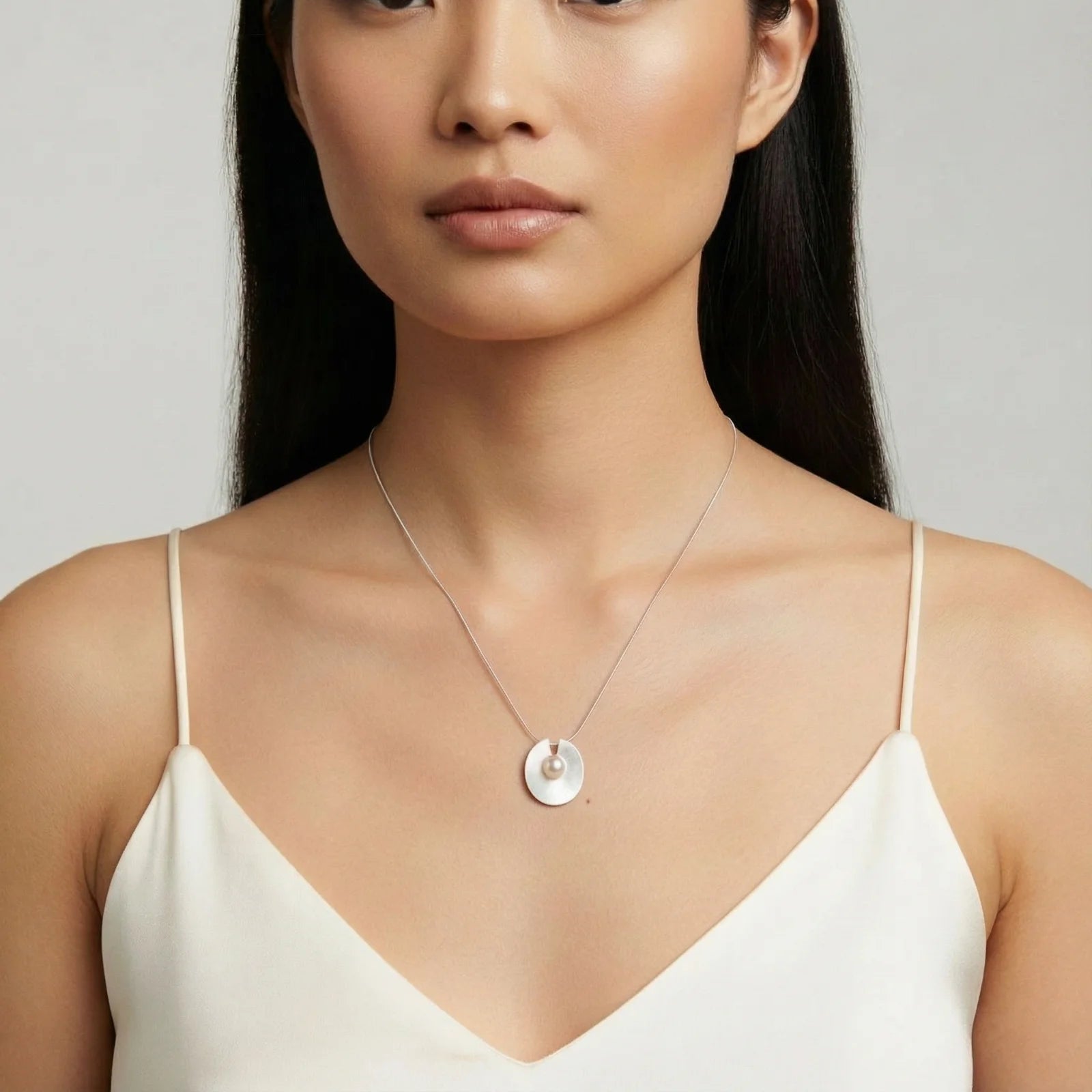 Luna Pearl Pendant-Stones and Gems by Saday