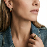 Amber Flow Drop Earrings-Stones and Gems by Saday