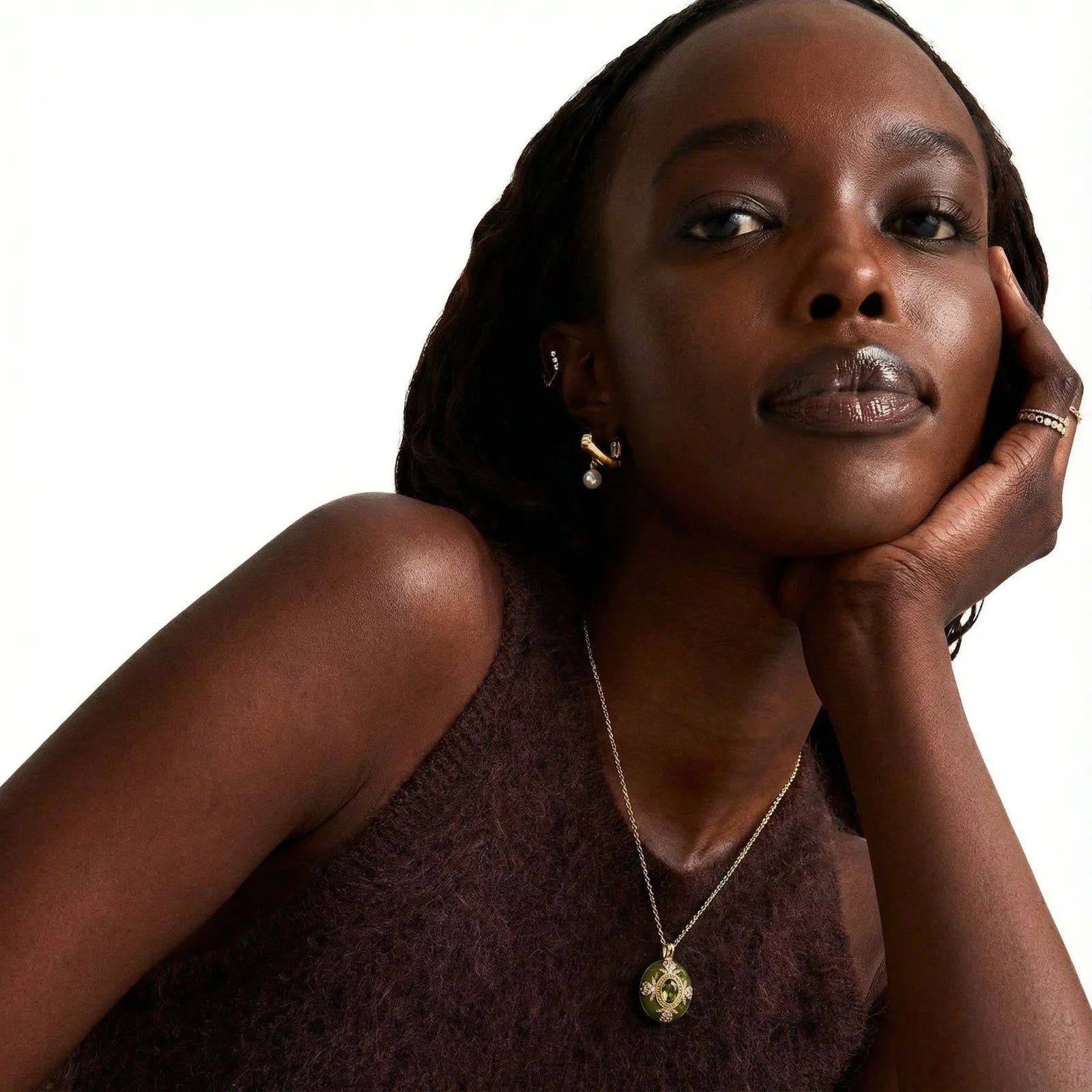 Emerald Empress Pendant-Stones and Gems by Saday