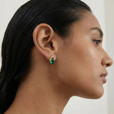 Emerald Mystique Studs-Stones and Gems by Saday