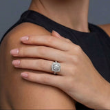 Vintage Crown Moissanite Ring