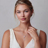 Celestial Drop Moissanite Necklace