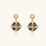 Pearl Abalone Cross Drops | Stones and Gems by Saday