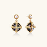 Pearl Abalone Cross Drops | Stones and Gems by Saday