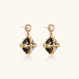 Pearl Abalone Cross Drops | Stones and Gems by Saday