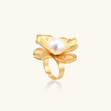Blooming Pearl Statement Ring | Stones and Gems by Saday
