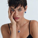 Royal Sapphire Halo Set | Stones and Gems by Saday