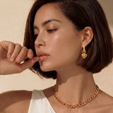Sunburst Heart Huggie Earrings | Stones and Gems by Saday
