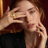 Blooming Pearl Statement Ring | Stones and Gems by Saday