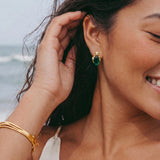 Emerald Mystique Studs | Stones and Gems by Saday
