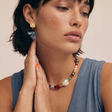 Baroque Luxe Drop Earrings | Stones and Gems by Saday