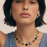 Midnight Bloom Earrings | Stones and Gems by Saday