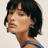 Midnight Bloom Pearl Earrings | Stones and Gems by Saday