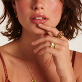 Ridged Luxe Cuff Ring | Stones and Gems by Saday