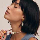 Amber Baroque Pearl Drops | Stones and Gems by Saday
