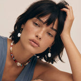 Earth & Gold Drop Earrings | Stones and Gems by Saday