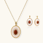 Amber Cameo Set-Stones and Gems by Saday