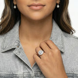 Celestial Halo Moissanite Ring